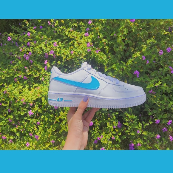 Cloud ☁️custom Nike Air Force 1’s - Picture 3 of 4